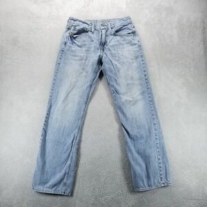 VTG American Eagle Jeans Mens 32x34 Blue Relaxed Straight Light Wash Y2K